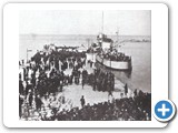 Sbarco dall'Audace a Trieste 3-11-1918