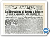 La Stampa, liberazione di trento e trieste 3-11-1918